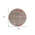 8' Gray Tan And Terra Cotta Round Floral Washable Indoor Outdoor Area Rug