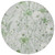 8' Mint Green And Ivory Round Floral Washable Indoor Outdoor Area Rug - Mint Green, Ivory