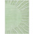 8' X 10' Green And Mint Green Abstract Washable Indoor Outdoor Area Rug