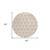 8' Salmon And Beige Round Geometric Washable Indoor Outdoor Area Rug