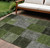 9' X 12' Olive Green And Artichoke Green Patchwork Washable Indoor Outdoor Area Rug - Olive Green, Artichoke Green
