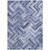 10' X 14' Navy Blue And Sky Blue Geometric Washable Indoor Outdoor Area Rug