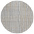 8' Gray Brown And Ivory Round Striped Washable Indoor Outdoor Area Rug