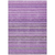8' X 10' Purple Eggplant And Lilac Striped Washable Indoor Outdoor Area Rug