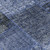 10' X 14' Navy Blue And Charcoal Patchwork Washable Indoor Outdoor Area Rug
