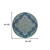 8' Round Navy Round Oriental Stain Resistant Indoor Outdoor Area Rug - 606114582557