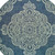 8' Round Navy Round Oriental Stain Resistant Indoor Outdoor Area Rug - 606114582557