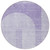 8' Lavender And Purple Round Geometric Washable Indoor Outdoor Area Rug - Lavender, Purple