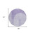 8' Lavender And Purple Round Geometric Washable Indoor Outdoor Area Rug - 608219207335