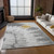 9' X 12' Gray Silver And Charcoal Abstract Washable Indoor Outdoor Area Rug Transitional Style - Gray, Silver, Charcoal Color