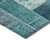 10' X 14' Teal Blue Aqua And Turquoise Patchwork Washable Indoor Outdoor Area Rug