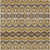 8' X 10' Gold Brown And Beige Moroccan Washable Indoor Outdoor Area Rug