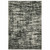 5' X 7' Black Abstract Stain Resistant Indoor Outdoor Area Rug
