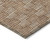 9' X 12' Copper And Beige Geometric Washable Indoor Outdoor Area Rug