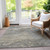 9' X 12' Taupe Beige And Ivory Abstract Washable Indoor Outdoor Area Rug