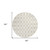 8' Ivory And Brown Round Geometric Washable Indoor Outdoor Area Rug