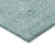 8' X 10' Teal Blue And Ivory Floral Washable Indoor Outdoor Area Rug