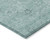 8' X 10' Teal Blue And Ivory Floral Washable Indoor Outdoor Area Rug