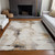 9' X 12' Beige Ivory And Taupe Abstract Washable Indoor Outdoor Area Rug