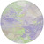8' Lavender Mint Green And Beige Round Abstract Washable Indoor Outdoor Area Rug
