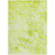 9' X 12' Lime Green Abstract Washable Non Skid Indoor Outdoor Area Rug