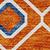 10' X 14' Orange Blue And Purple Geometric Washable Indoor Outdoor Area Rug