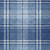10' X 14' Navy Blue Black And Ivory Plaid Washable Indoor Outdoor Area Rug