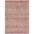 10' X 14' Rust And Coral Oriental Washable Indoor Outdoor Area Rug