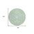 8' Mint Green Blue And Ivory Round Oriental Washable Indoor Outdoor Area Rug