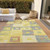 8' X 10' Yellow Blue And Terra Cotta Geometric Washable Indoor Outdoor Area Rug