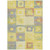 8' X 10' Yellow Blue And Terra Cotta Geometric Washable Indoor Outdoor Area Rug