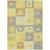 8' X 10' Yellow Blue And Terra Cotta Geometric Washable Indoor Outdoor Area Rug