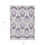 8' X 10' Purple Silver And Lilac Oriental Washable Indoor Outdoor Area Rug
