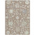 9' X 12' Taupe Beige And Gray Floral Washable Indoor Outdoor Area Rug - Taupe, Beige, Gray