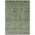 10' X 14' Olive Green And Beige Floral Washable Indoor Outdoor Area Rug - 880016565126