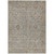 10' X 14' Taupe Terra Cotta And Tan Floral Washable Indoor Outdoor Area Rug
