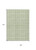 9' X 12' Sage And Ivory Geometric Washable Indoor Outdoor Area Rug - Sage, Ivory