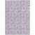 9' X 12' Lavender And Ivory Geometric Washable Indoor Outdoor Area Rug Transitional Style - Lavender, Ivory Color