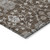 10' X 14' Chocolate Beige And Gray Floral Washable Indoor Outdoor Area Rug - Chocolate, Beige, Gray