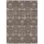 10' X 14' Chocolate Beige And Gray Floral Washable Indoor Outdoor Area Rug - Chocolate, Beige, Gray