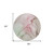 8' Round Gray and Pink Round Abstract Washable Non Skid Indoor Outdoor Area Rug