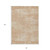 8' X 10' Coral And Salmon Abstract Washable Indoor Outdoor Area Rug