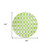 8' Lime Green And Ivory Round Geometric Washable Indoor Outdoor Area Rug - Lime Green, Ivory
