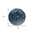8' Blue Navy Blue And Denim Blue Round Abstract Washable Indoor Outdoor Area Rug