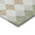 8' X 10' Artichoke Green Ivory And Beige Geometric Washable Indoor Outdoor Area Rug