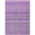 9' X 12' Purple Eggplant And Lilac Striped Washable Indoor Outdoor Area Rug