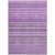 9' X 12' Purple Eggplant And Lilac Striped Washable Indoor Outdoor Area Rug