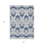 10' X 14' Navy Blue Beige And Denim Blue Oriental Washable Indoor Outdoor Area Rug