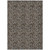 9' X 12' Chocolate And Charcoal Floral Washable Indoor Outdoor Area Rug