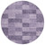 8' Purple And Lavender Round Geometric Washable Indoor Outdoor Area Rug - Purple, Lavender